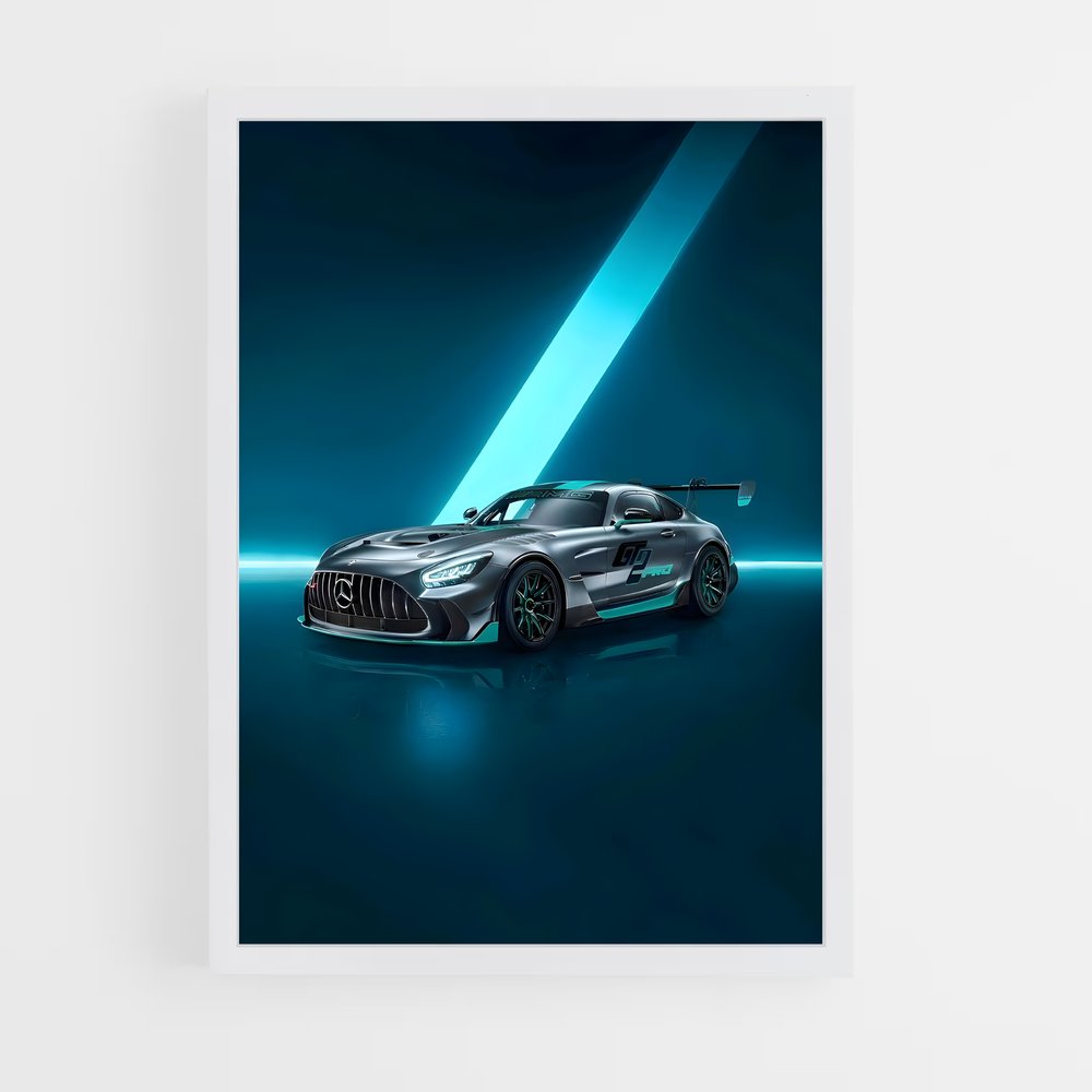 Poster Vision de Performance – affiche Mercedes (vue 3)